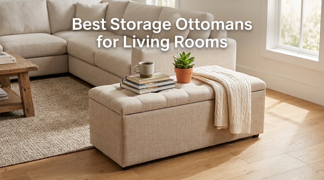 Best Storage Ottomans for Living Rooms
