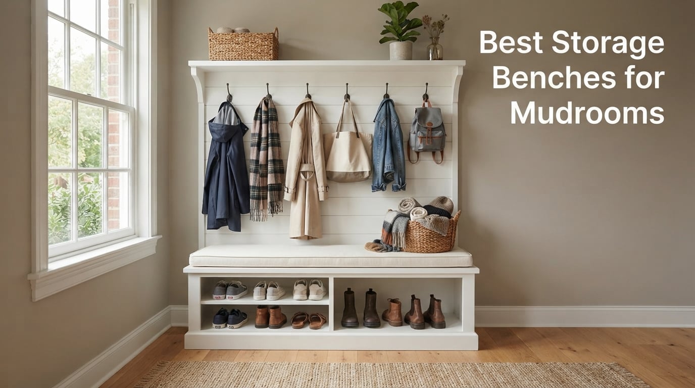 Best Storage Benches for Mudrooms