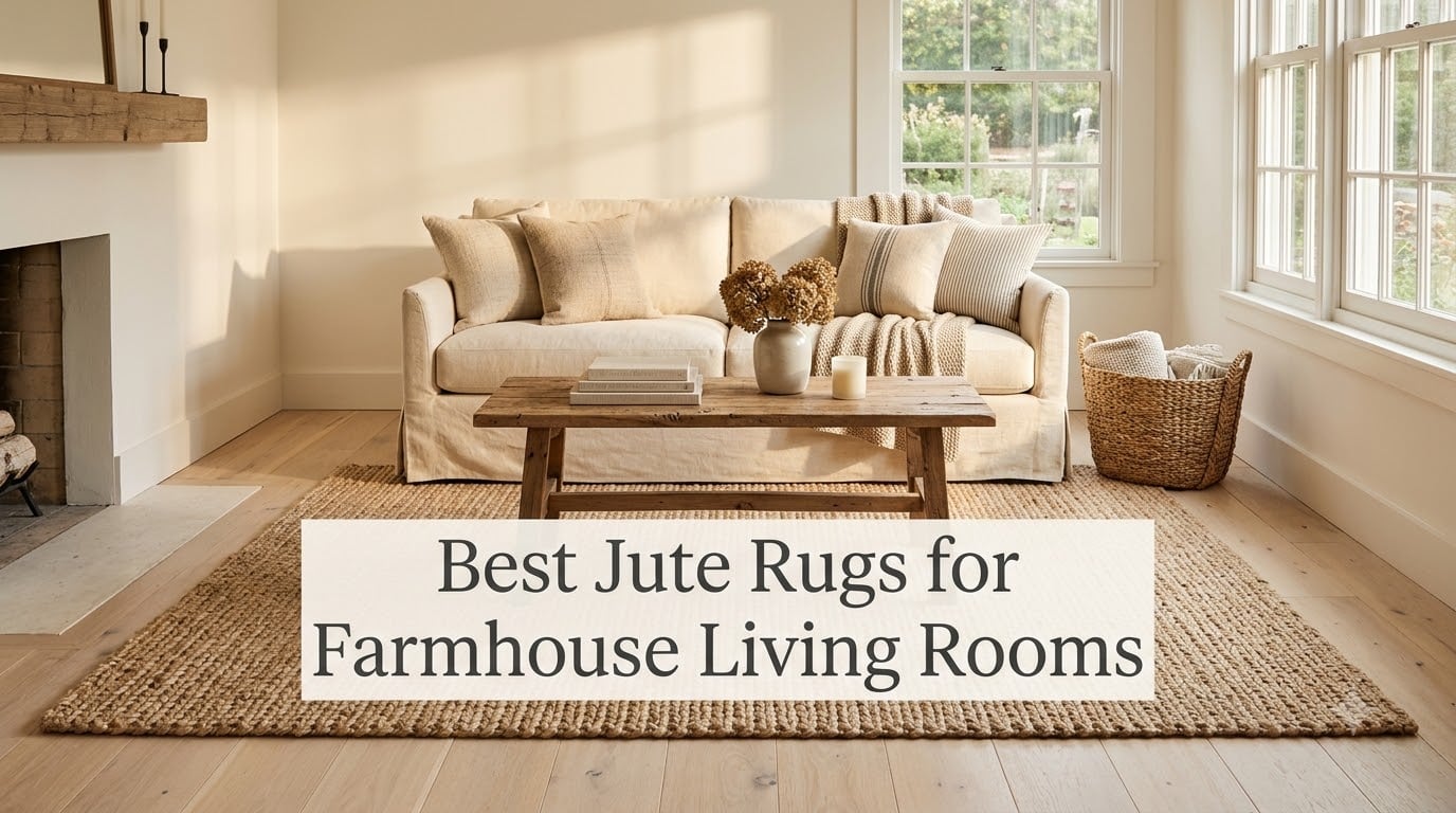 Best Jute Rugs for Farmhouse Living Rooms