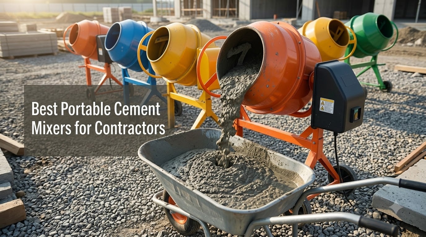 Best Portable Cement Mixers for Contractors