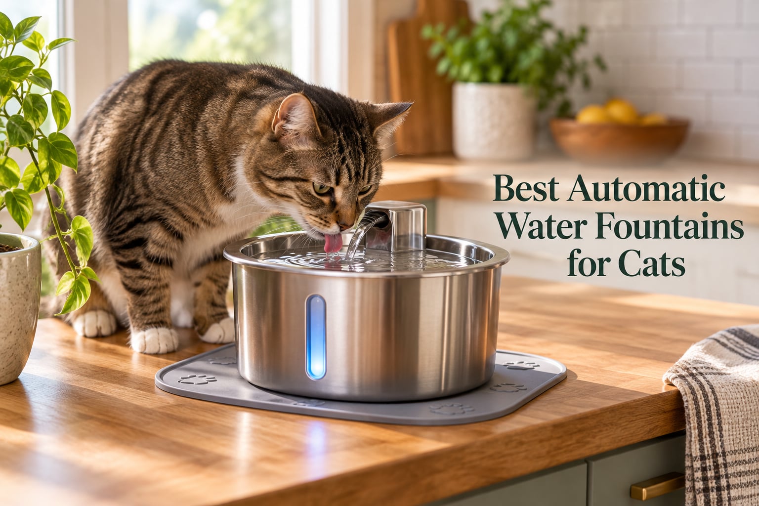 Best Automatic Water Fountains for Cats