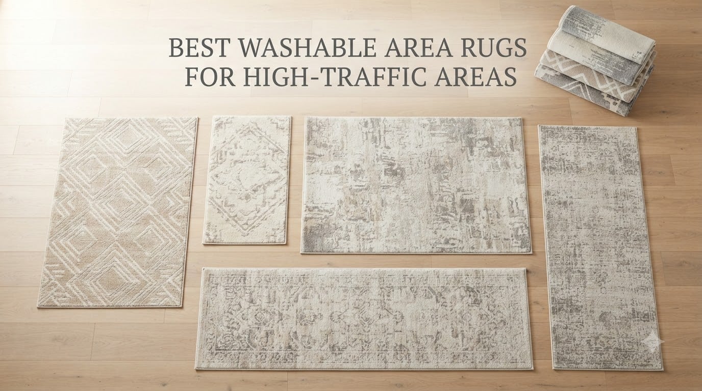 Best Washable Area Rugs for High-Traffic Areas