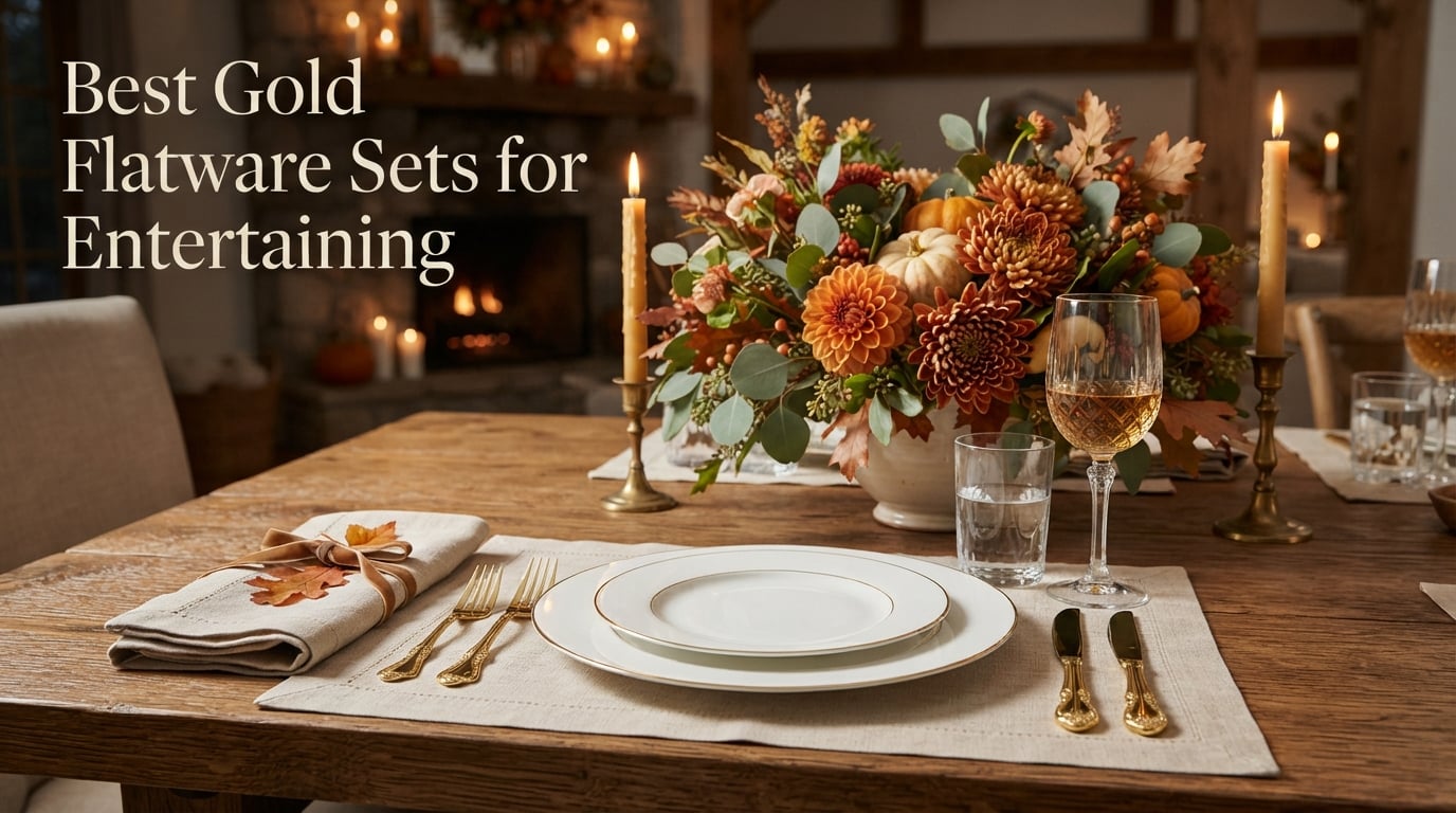 Best Gold Flatware Sets for Entertaining