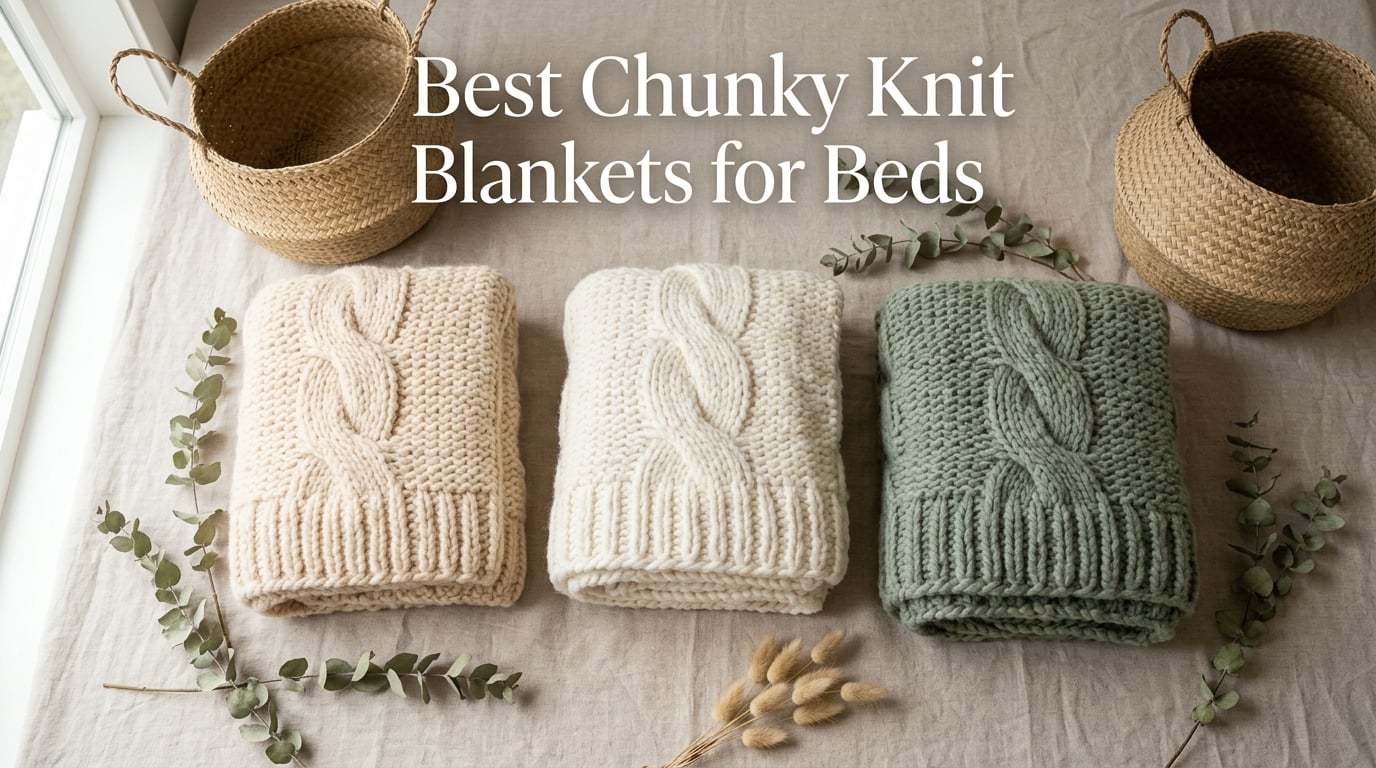 Best Chunky Knit Blankets for Beds