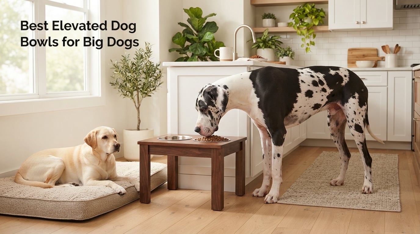Best Elevated Dog Bowls for Big Dogs